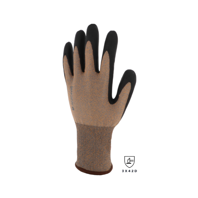 Braune Schnittschutz Handschuhe PHD18NIB
